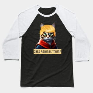 Cats Against Trump Baseball T-Shirt